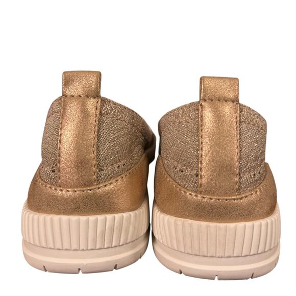 Easy Spirit Glitz 2 Gold Mesh Knit Slip On Sneakers Loafers Comfort Shoes 11 N - Picture 11 of 16